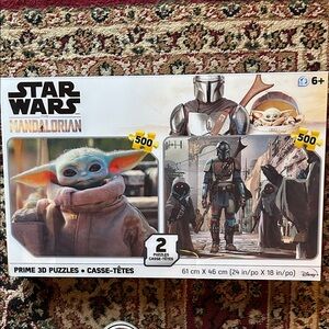 STAR WARS The Mandalorian Prime 3D Puzzles (Set of 2) NIB